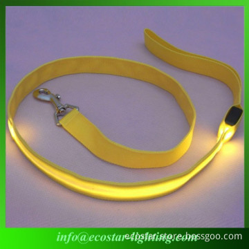 Reflective material light up led dog leashes supplier